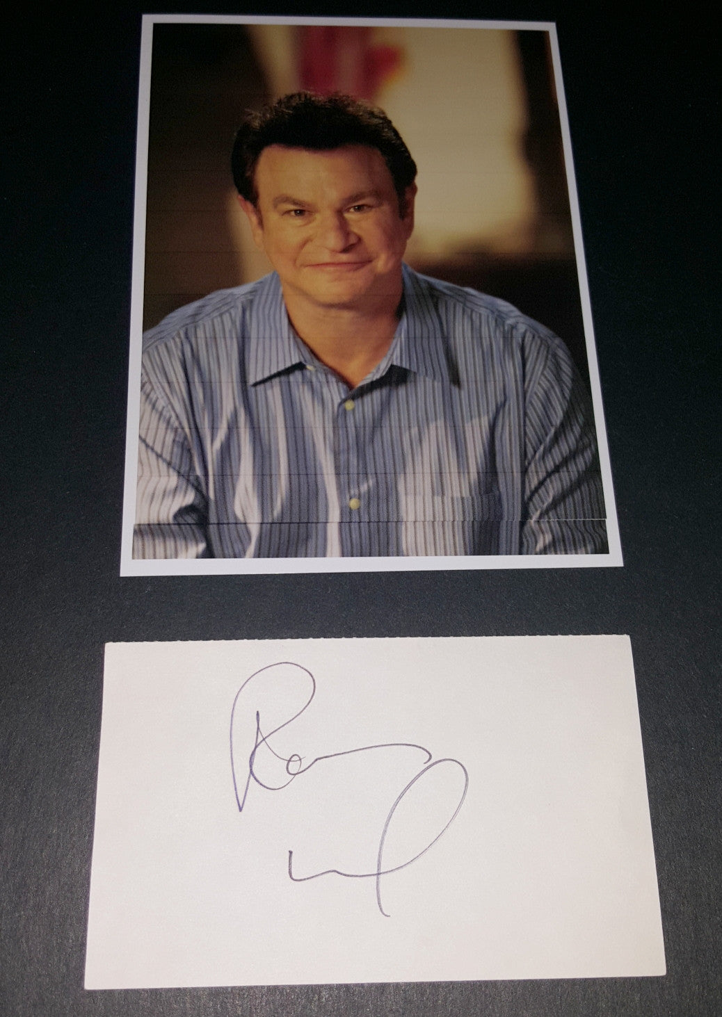 ACTOR COMEDIAN ROBERT WUHL HAND SIGNED CARD AND NICE 5X7" PRINT