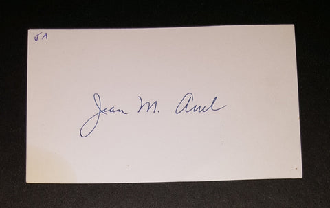 "EARTH'S CHILDREN" BOOKS AUTHOR JEAN AUEL HAND SIGNED CARD
