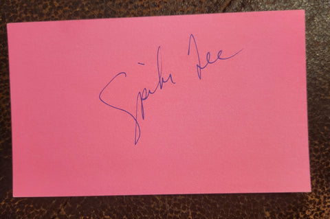 "DO THE RIGHT THING" DIRECTOR SPIKE LEE HAND SIGNED CARD