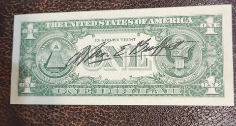 BILLIONAIRE WARREN BUFFETT HAND SIGNED ONE DOLLAR BILL