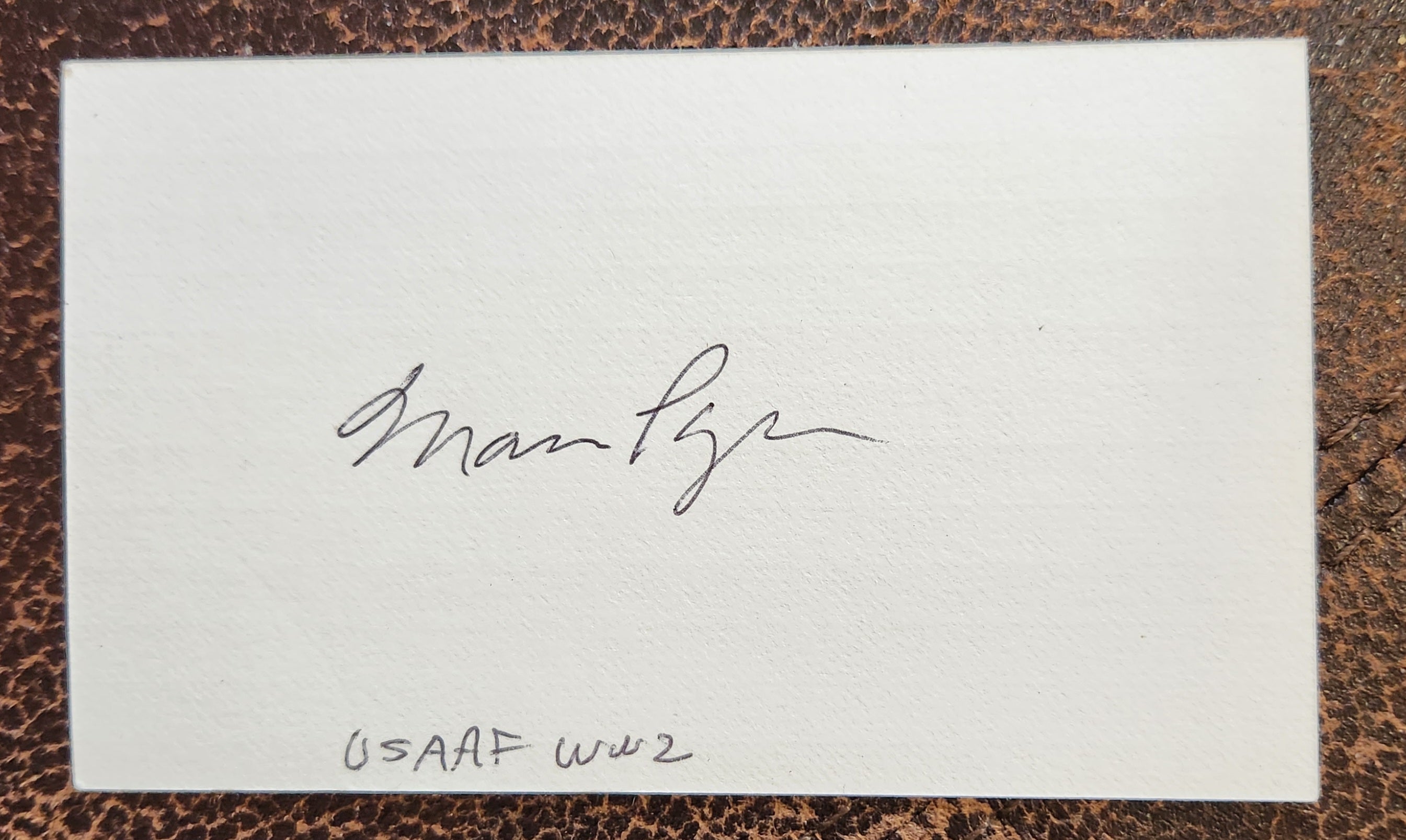 GODFATHER AUTHOR MARIO PUZO HAND SIGNED CARD D.1999