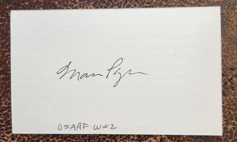 GODFATHER AUTHOR MARIO PUZO HAND SIGNED CARD D.1999