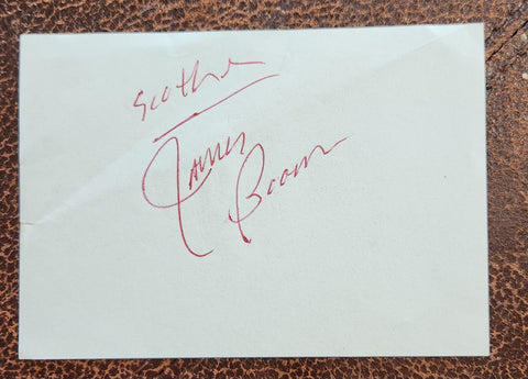 FUNK GOD JAMES BROWN HAND SIGNED PAGE D.2006