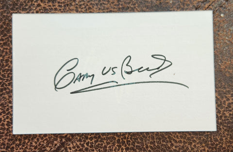 SINGER GARY U.S. BONDS HAND SIGNED CARD