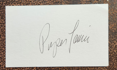 THE HUSTLER ACTRESS PIPER LAURIE HAND SIGNED CARD