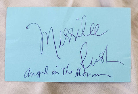 "ANGEL OF THE MORNING" SINGER MERRILEE RUSH HAND SIGNED CARD