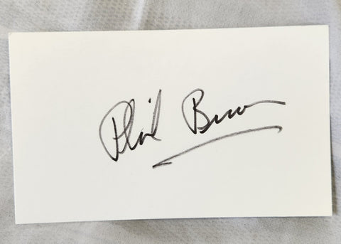 STAR WARS ACTOR PHIL BROWN HAND SIGNED CARD D.2006 UNCLE OWEN