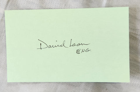 LAWRENCE OF ARABIA DIRECTOR DAVID LEAN HAND SIGNED CARD D.1991