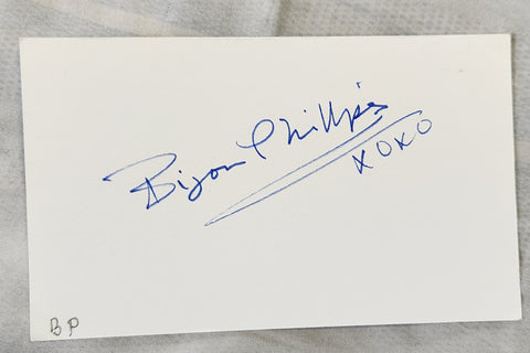 ACTRESS SINGER MODEL BIJOU PHILLIPS HAND SIGNED CARD