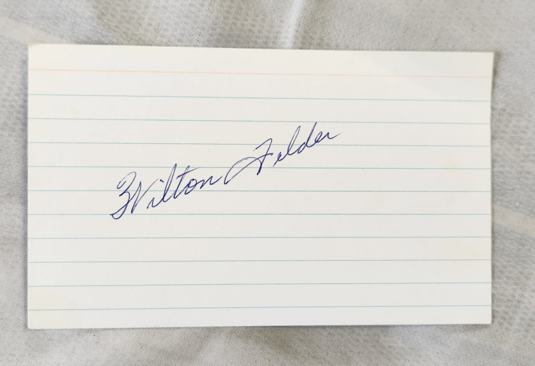 LEGENDARY SAXOPHONIST WILTON FELDER HAND SIGNED CARD D.2015