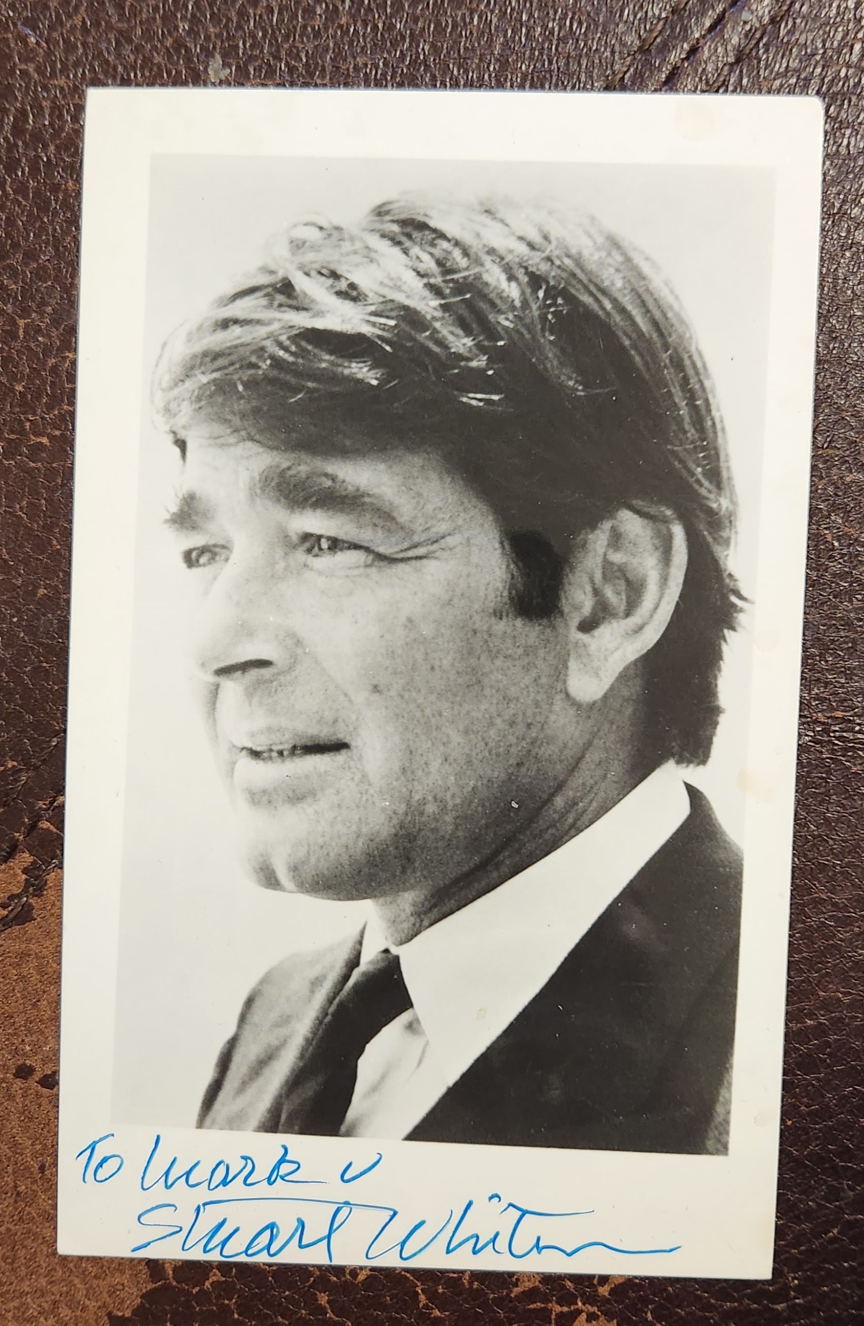 ACTOR STUART WHITMAN HAND SIGNED 3.5X5.5" PHOTO D.2020