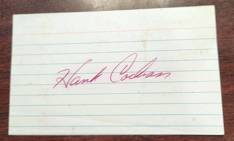 COUNTRY MUSIC GREAT HANK COCHRAN HAND SIGNED CARD D.2010