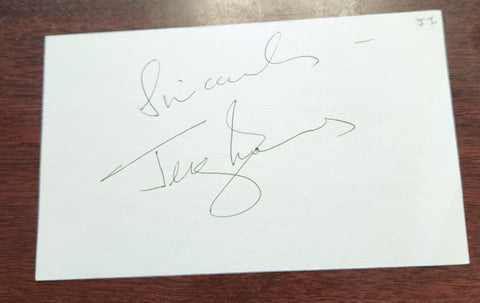 GREAT ACTOR JEREMY IRONS HAND SIGNED CARD