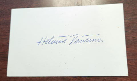 AUSTRIAN AMERICAN ACTOR HELMUT DANTINE HAND SIGNED CARD D.1982