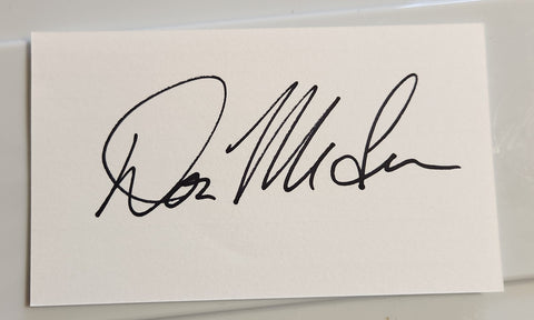 AMERICAN PIE SINGER DON MCLEAN HAND SIGNED CARD