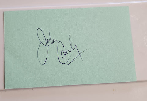 LEGENDARY FUNNYMAN JOHN CANDY HAND SIGNED CARD D.1994