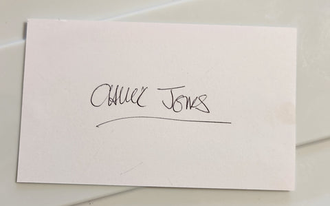 LOONEY TUNES ANIMATOR CHUCK JONES HAND SIGNED CARD D.2002