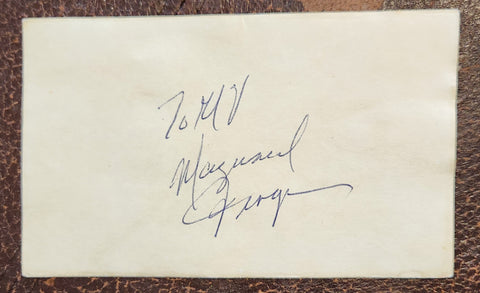 JAZZ GREAT MAYNARD FERGUSON HAND SIGNED CARD D.2006