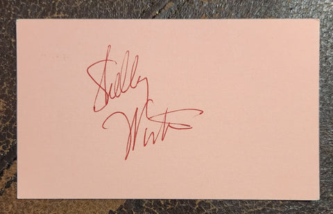 ACTRESS SHELLEY WINTERS HAND SIGNED CARD D.2006