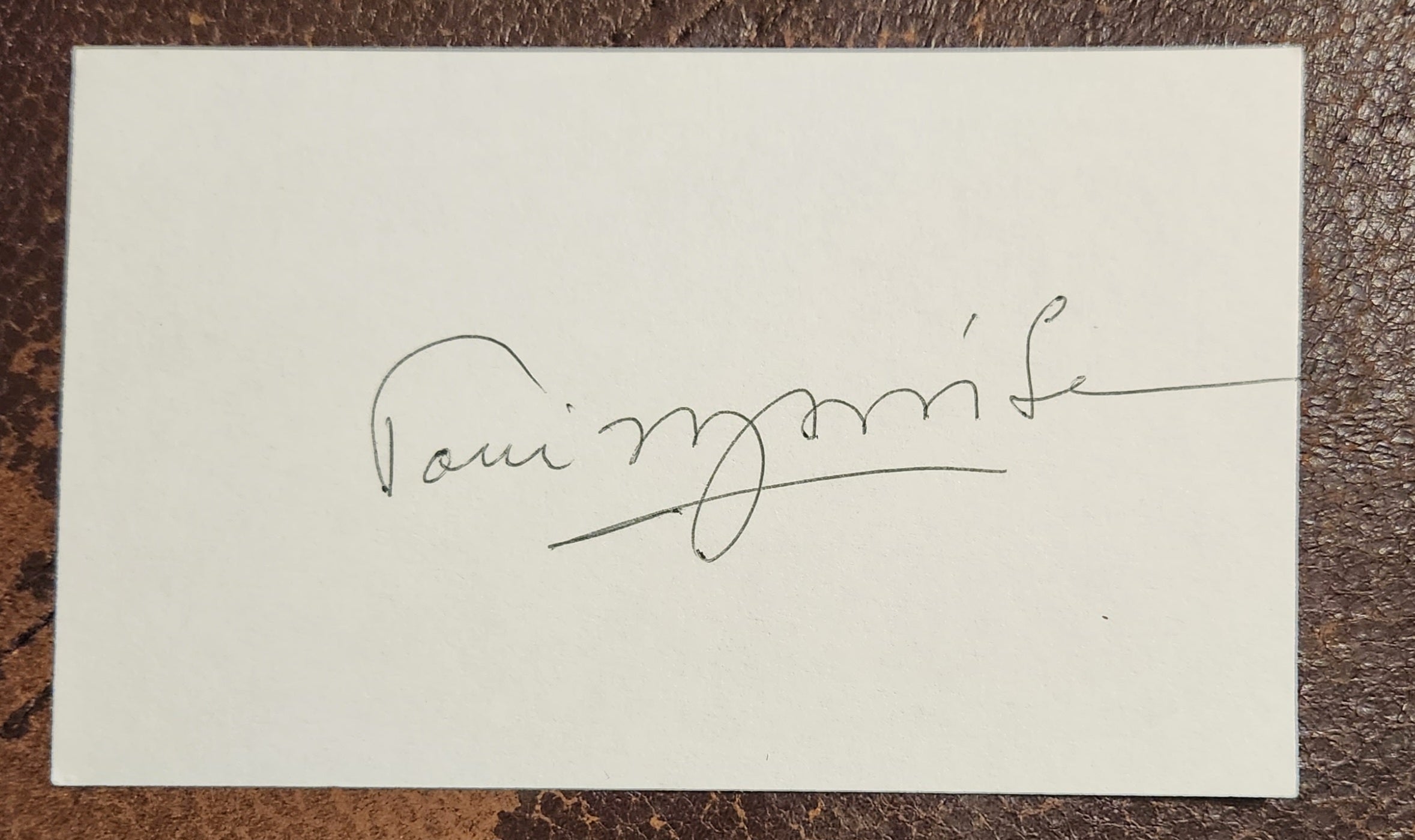 "BELOVED" AUTHOR TONI MORRISON HAND SIGNED CARD D.2019