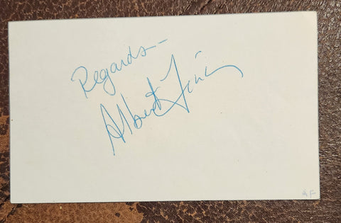 "TOM JONES" ACTOR ALBERT FINNEY HAND SIGNED CARD D.2019