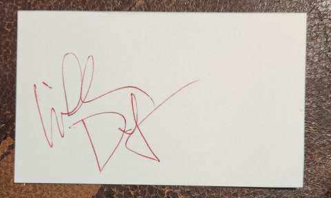 GREAT ACTOR WILLEM DAFOE HAND SIGNED CARD