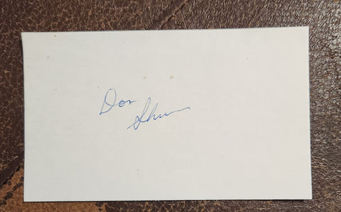 LEGENDARY FOOTBALL COACH DON SHULA HAND SIGNED CARD D.2020