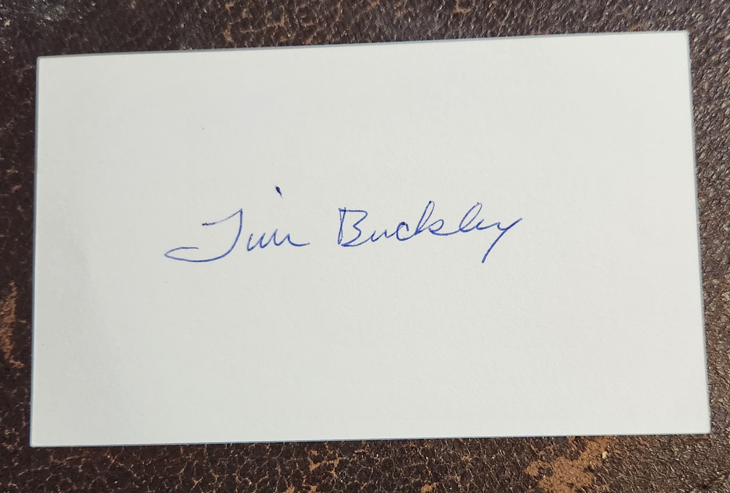 RARE MUSIC GREAT TIM BUCKLEY HAND SIGNED CARD D.1975