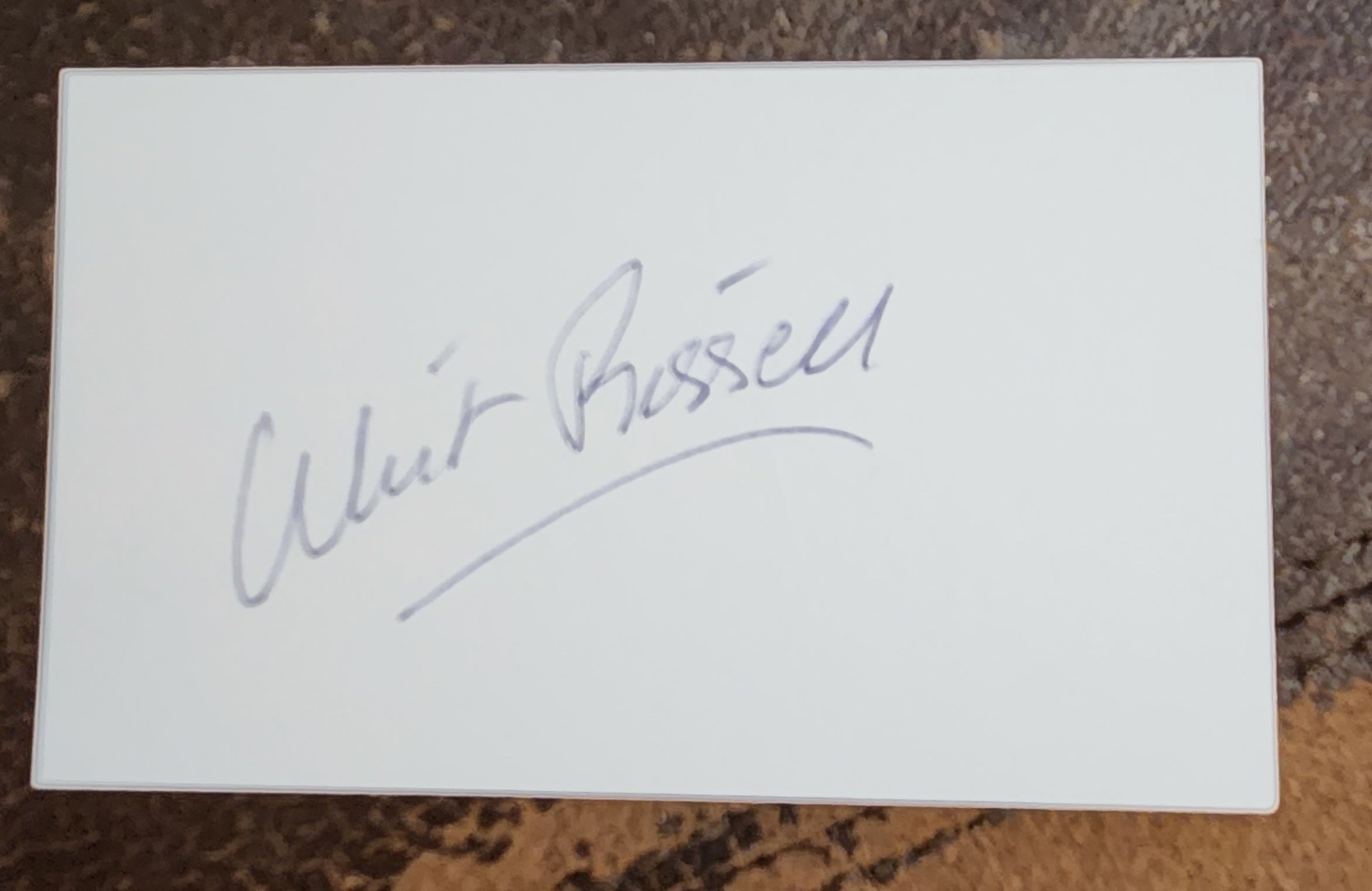 AMERICAN CHARACTER ACTOR WHIT BISSELL HAND SIGNED CARD D.1996