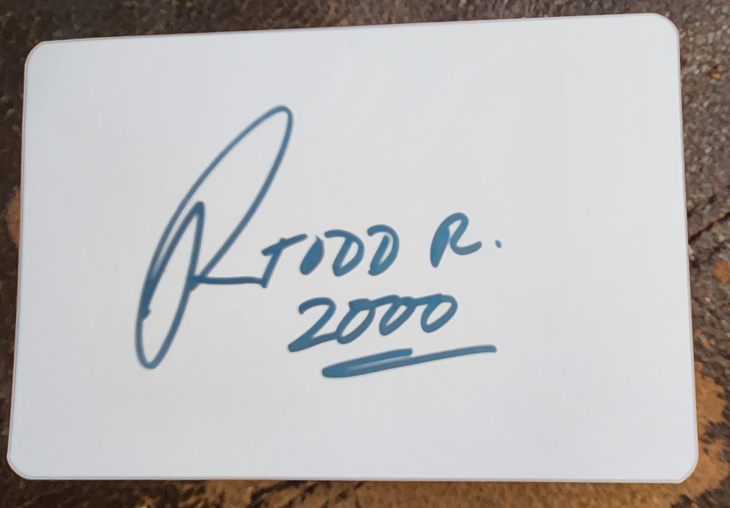 DIVERSE ROCK GREAT TODD RUNDGREN HAND SIGNED CARD