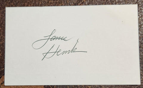 "ALIEN" ACTOR LANCE HENRIKSON HAND SIGNED CARD