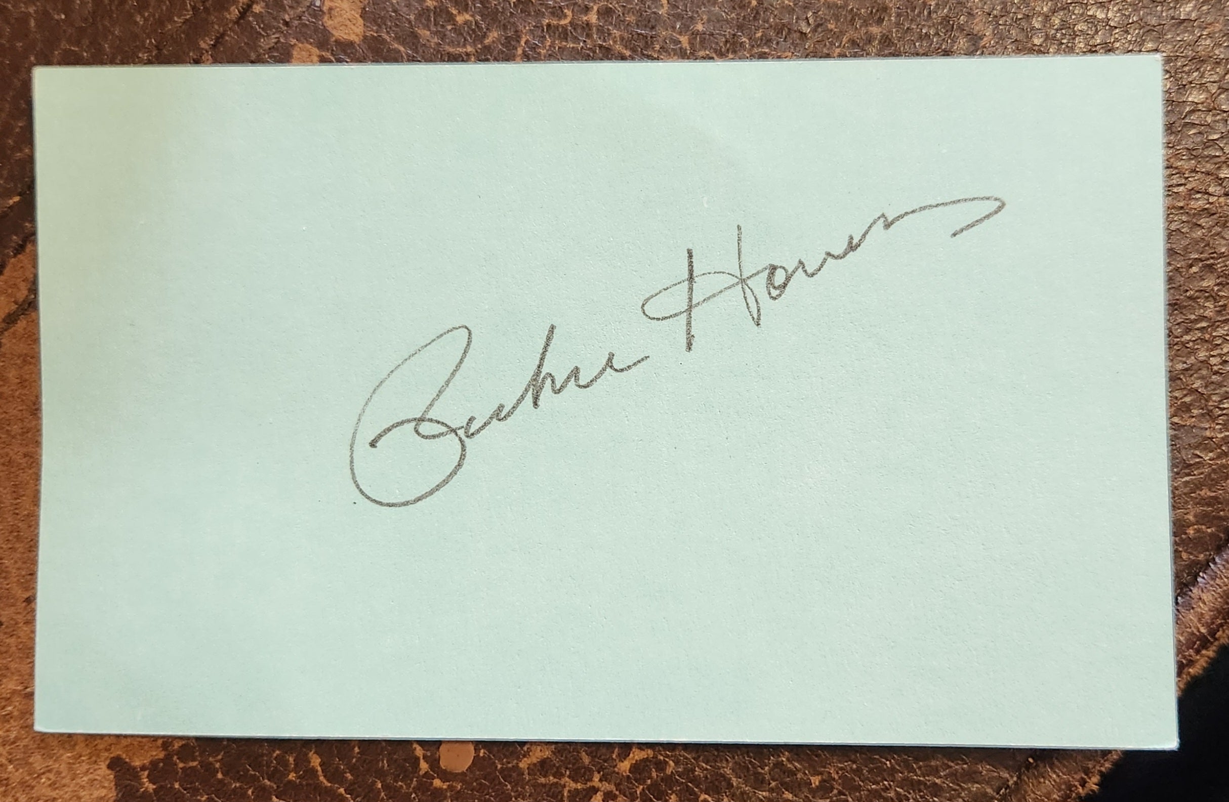 FOLK BLUES GREAT RICHIE HAVENS HAND SIGNED CARD D.2013