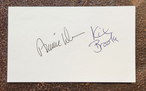 COUNTRY MUSIC GREAT DUO BROOKS AND DUNN DUAL SIGNED CARD