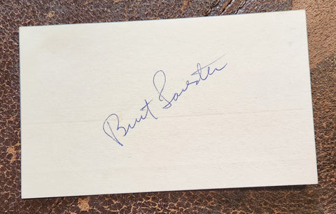 ACTING LEGEND BURT LANCASTER HAND SIGNED CARD D.1994