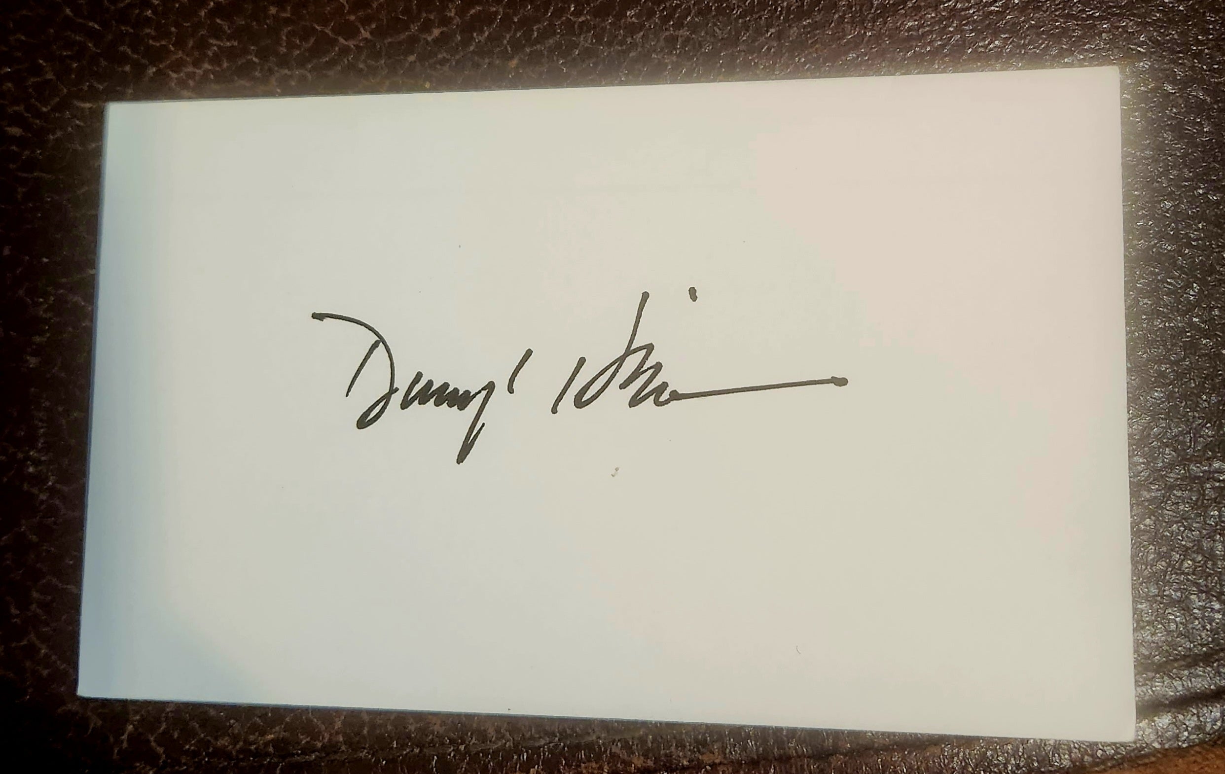 ACTOR DARRYL HICKMAN HAND SIGNED CARD