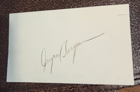 CASABLANCA BEAUTY INGRID BERGMAN HAND SIGNED CARD D.1982