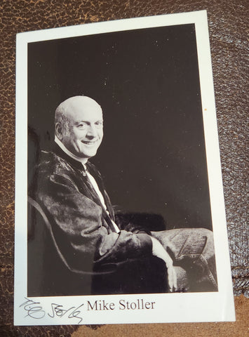 GREAT SONGWRITER MIKE STOLLER HAND SIGNED 5X8" PHOTO