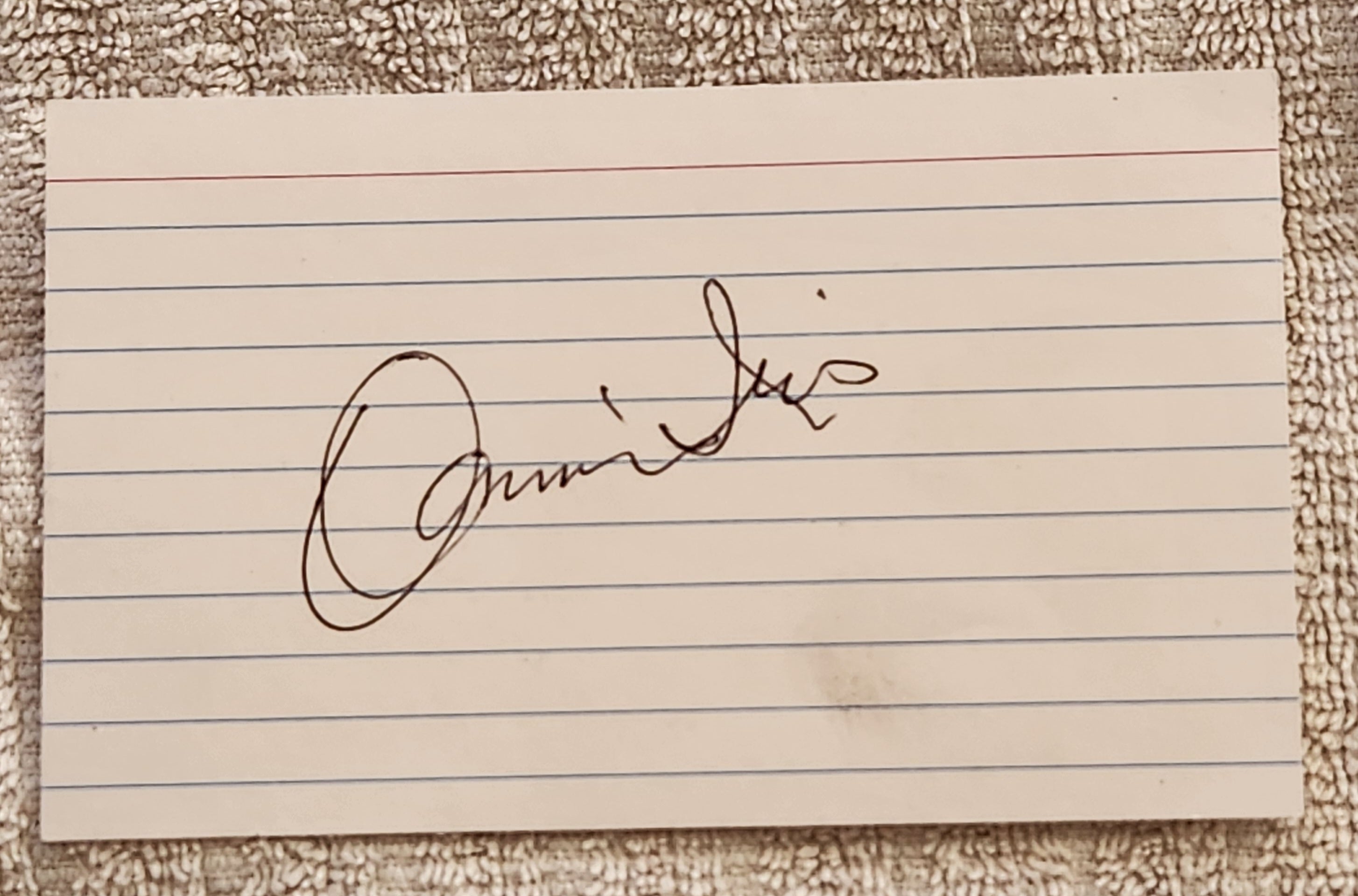 WILD CHERRY SINGER DONNIE IRIS HAND SIGNED CARD