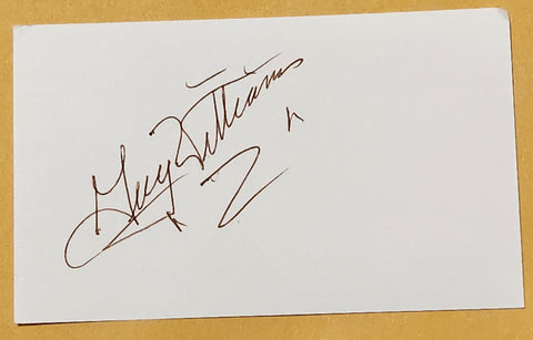 RARE ZORRO ACTOR GUY WILLIAMS HAND SIGNED CARD D.1989