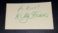 LEGENDARY SCIENCE FICTION ARTIST KELLY FREAS HAND SIGNED CARD AND NICE 5X7" PRINT D.2005