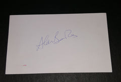 ACTOR ALAN BATES HAND SIGNED CARD AND NICE 5X7' ZORBA THE GREEK PRINT D.2003