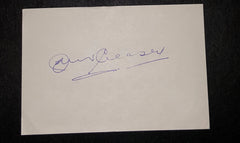 RAREENGLISH CRIME AND SCI FI AUTHOR JOHN CREASEY HAND SIGNED CARD AND NICE 5X7" PRINT D.1973