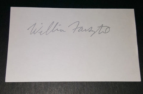 ACTOR WILLIAM FORSYTHE HAND SIGNED INDEX CARD