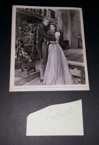 ACTOR DOUGLAS FAIRBANKS JR HAND SIGNED CUT AND VINTAGE 8X10" PHOTO D.2000