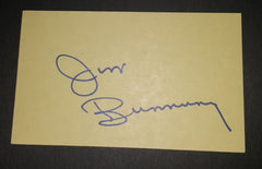 BASEBALL HOFER AND CONGRESSMAN JIM BUNNING HAND SIGNED CARD AND NICE 4X6" PRINT