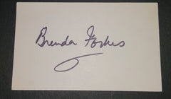 ACTRESS BRENDA FORBES HAND SIGNED CARD AND NICE 5X7" PRINT D.1996