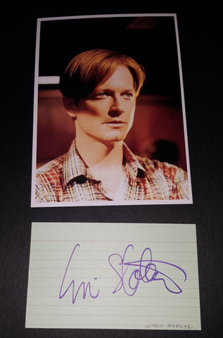 ACTOR ERIC STOLTZ HAND SIGNED CARD AND NICE 5X7" PRINT