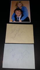 ONE TIME HUSBAND AND WIFE DAVID AND MEREDITH BAXTER BIRNEY SIGNED PAGES AND NICE 5X7" PRINT