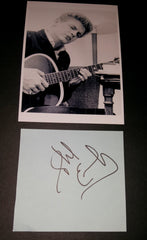 SINGER PHIL EVERLY (THE EVERLY BROTHERS) HAND SIGNED PAGE AND NICE 5X7' PRINT D.2014