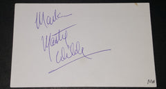 BRITISH POP STAR MARTY WILDE HAND SIGNED CARD AND NICE 5X7" PRINT